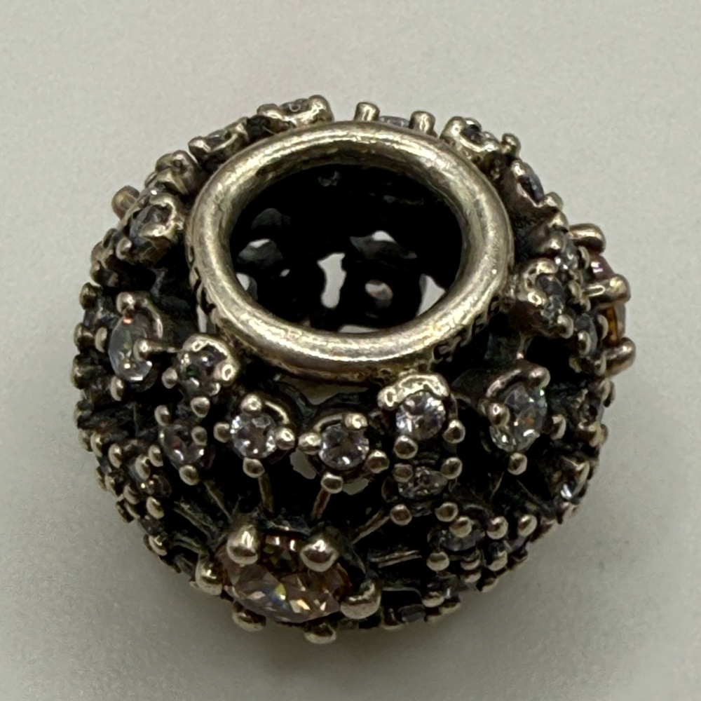 Pandora Old Retired Canary CZ Inner Radiance Sparkling Charm - Picture 4 of 6